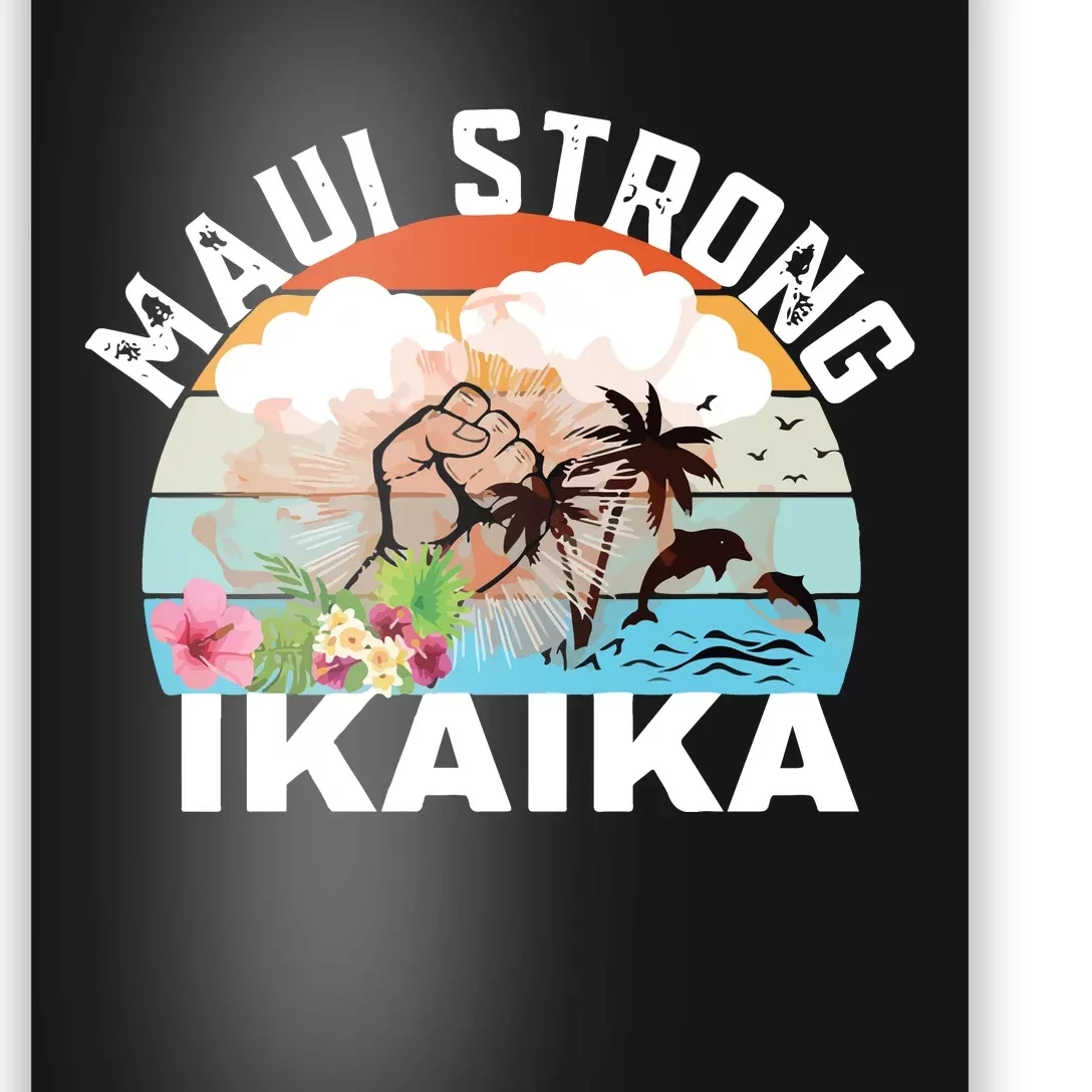 Maui Strong Ikaika Lahaina Banyan Tree Maui Hawaii Shoreline Poster