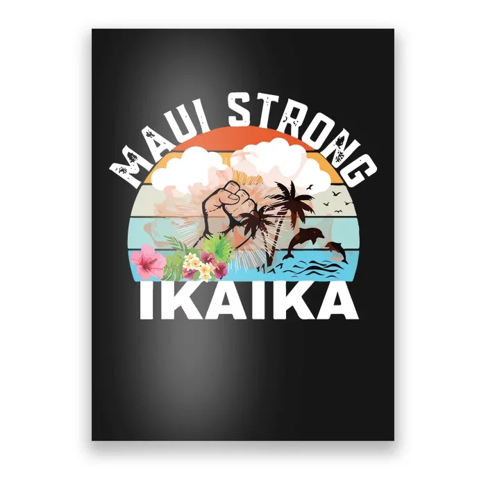 Maui Strong Ikaika Lahaina Banyan Tree Maui Hawaii Shoreline Poster