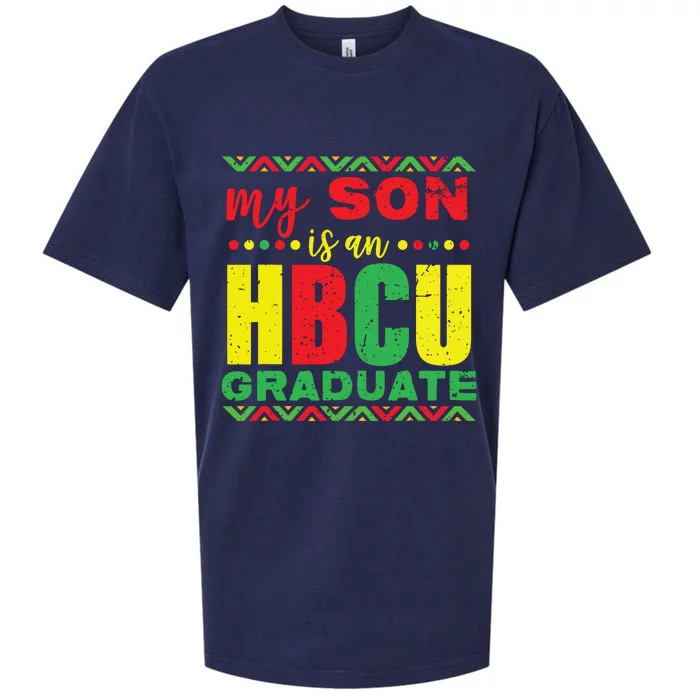 My Son Is An HBCU Graduate Historical Black College Sueded Cloud Jersey T-Shirt