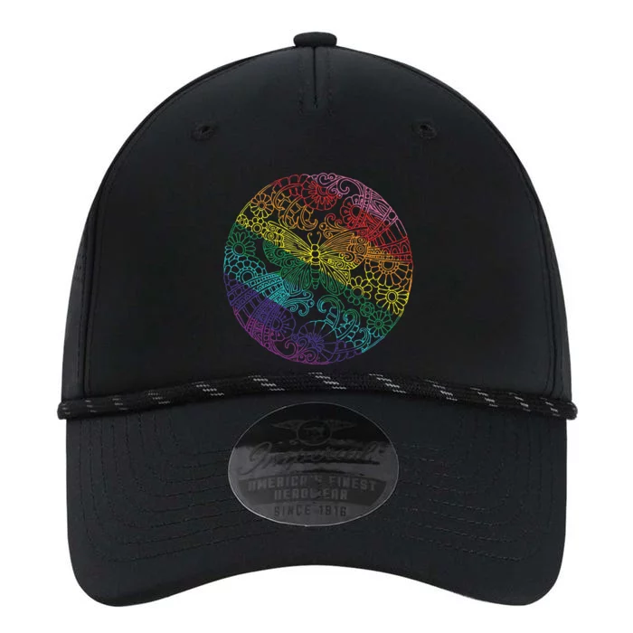 Mandala Symbol In Rainbow Performance The Dyno Cap