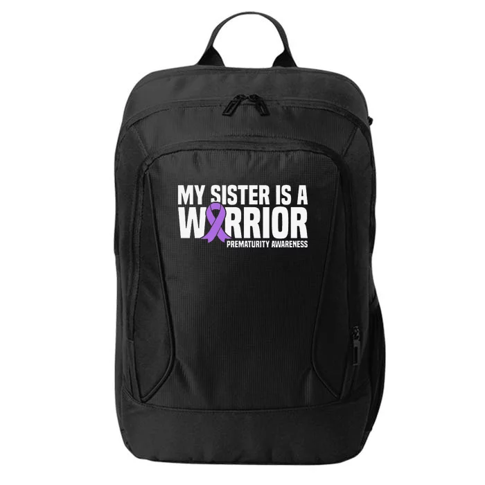 My Sister is a Warrior NICU Prematurity Awareness City Backpack