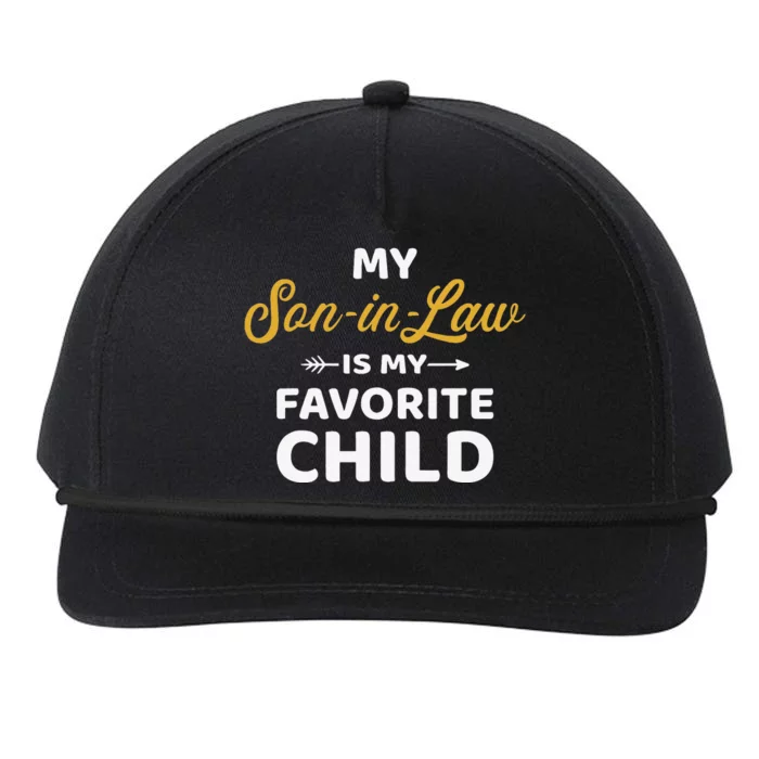 My Son In Law Is My Favorite Child For Mother In Law Snapback Five-Panel Rope Hat