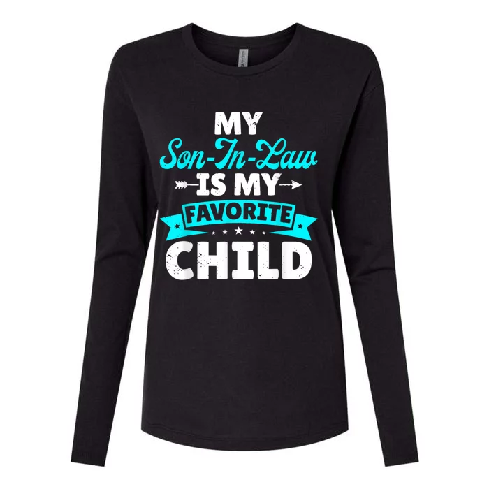 My Son In Law Is My Favorite Child Family Womens Cotton Relaxed Long Sleeve T-Shirt