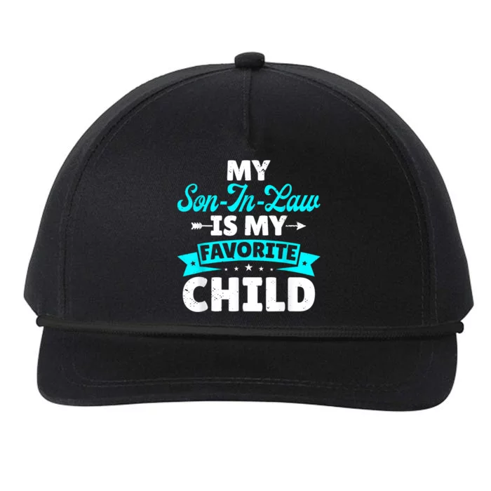 My Son In Law Is My Favorite Child Family Snapback Five-Panel Rope Hat