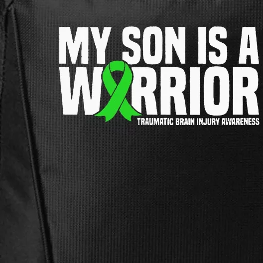 My Son Is A Warrior Traumatic Brain Injury Awareness City Backpack