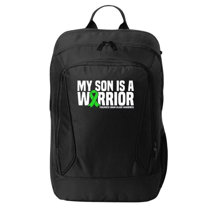 My Son Is A Warrior Traumatic Brain Injury Awareness City Backpack