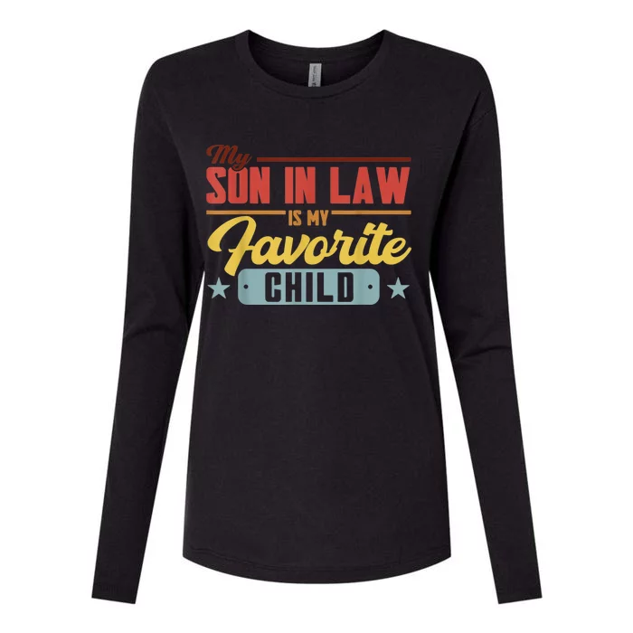 My Son In Law Is My Favorite Child Family Womens Cotton Relaxed Long Sleeve T-Shirt