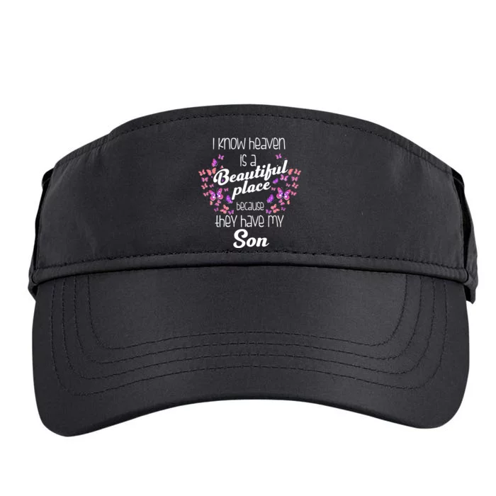 My Son Is My Guardian Angel In Heaven Grief To Son Adult Drive Performance Visor