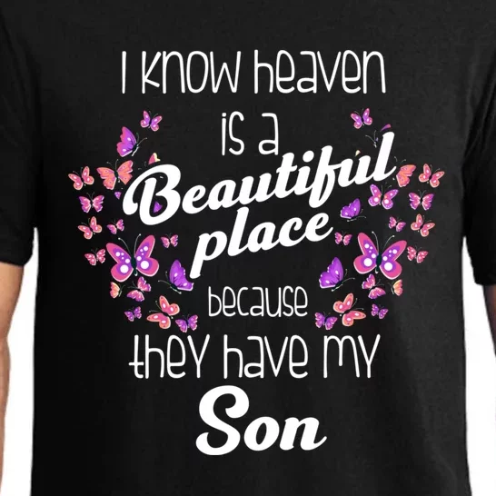 My Son Is My Guardian Angel In Heaven Grief To Son Pajama Set