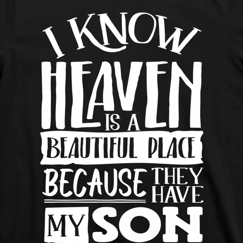 My Son Is My Guardian Angel In Heaven Grief To Son T-Shirt