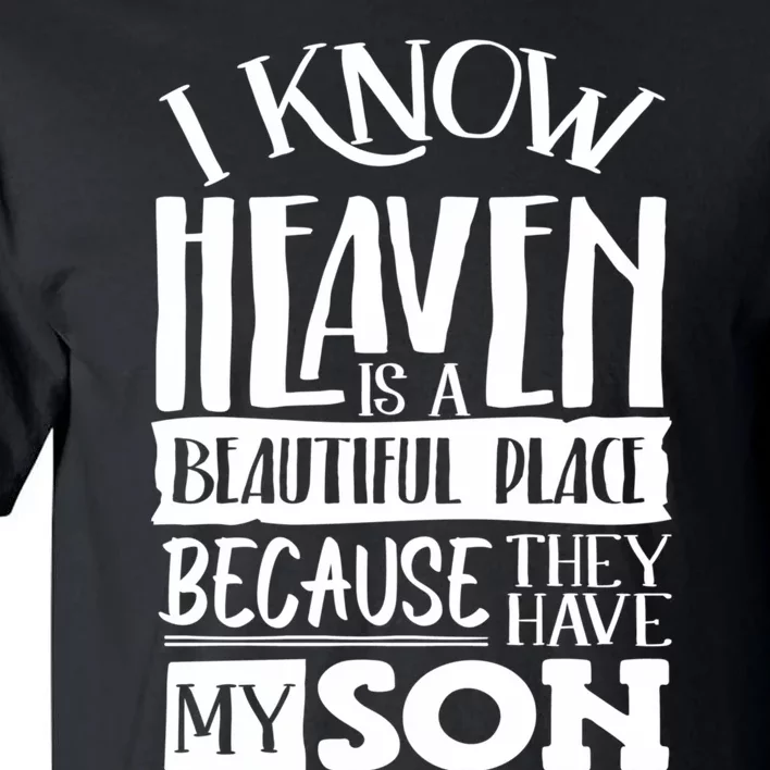 My Son Is My Guardian Angel In Heaven Grief To Son Tall T-Shirt