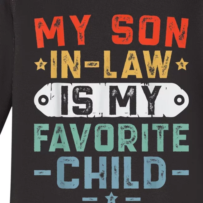 My Son In Law Is My Favorite Child Family Baby Long Sleeve Bodysuit