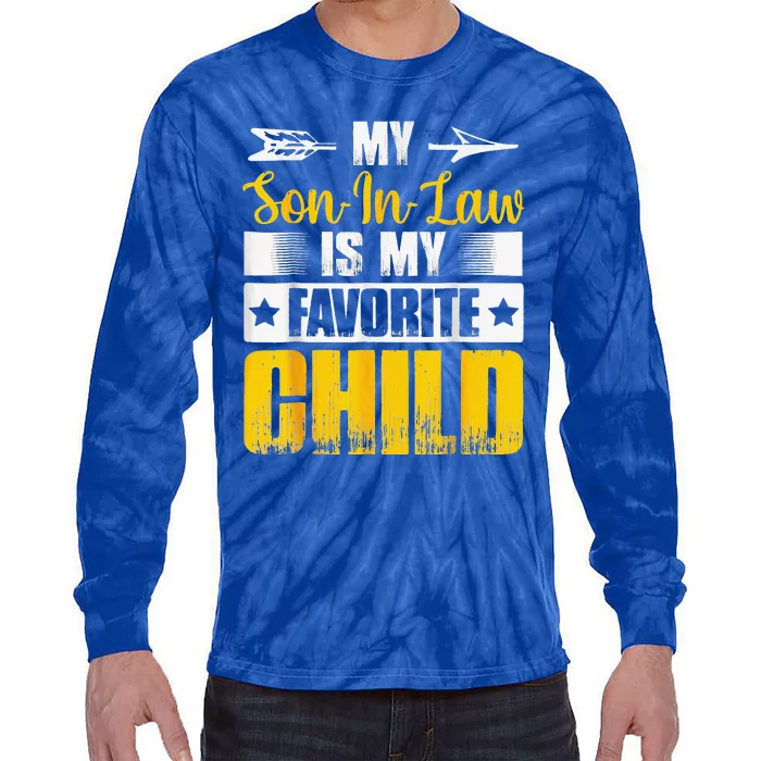 My Son In Law Is My Favorite Child Retro Family Tie-Dye Long Sleeve Shirt