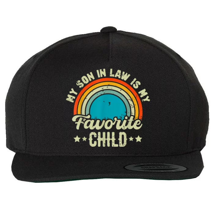 My Son In Law Is My Favorite Child Family Wool Snapback Cap