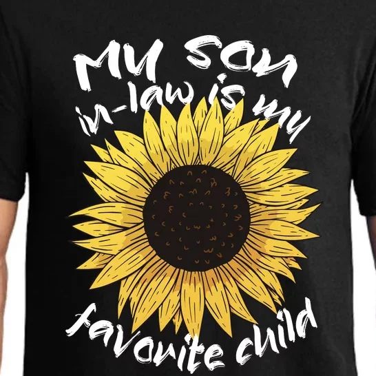 My Son In Law Is My Favorite Child Family Sunflower Pajama Set