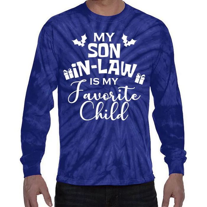 My Son In Law Is My Favorite Child Christmas Tie-Dye Long Sleeve Shirt