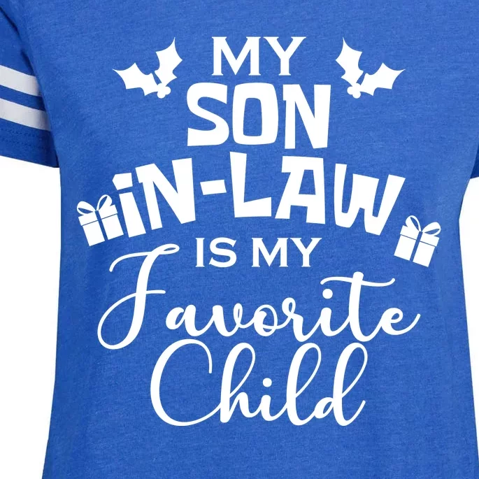 My Son In Law Is My Favorite Child Christmas Enza Ladies Jersey Football T-Shirt