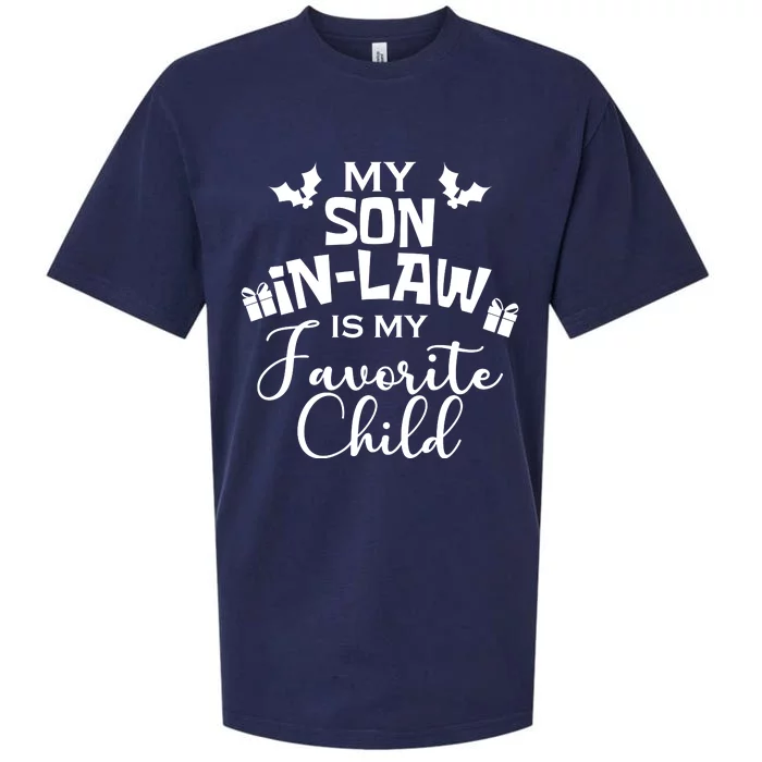 My Son In Law Is My Favorite Child Christmas Sueded Cloud Jersey T-Shirt