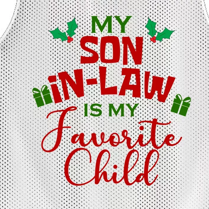 My Son In Law Is My Favorite Child Christmas Mesh Reversible Basketball Jersey Tank