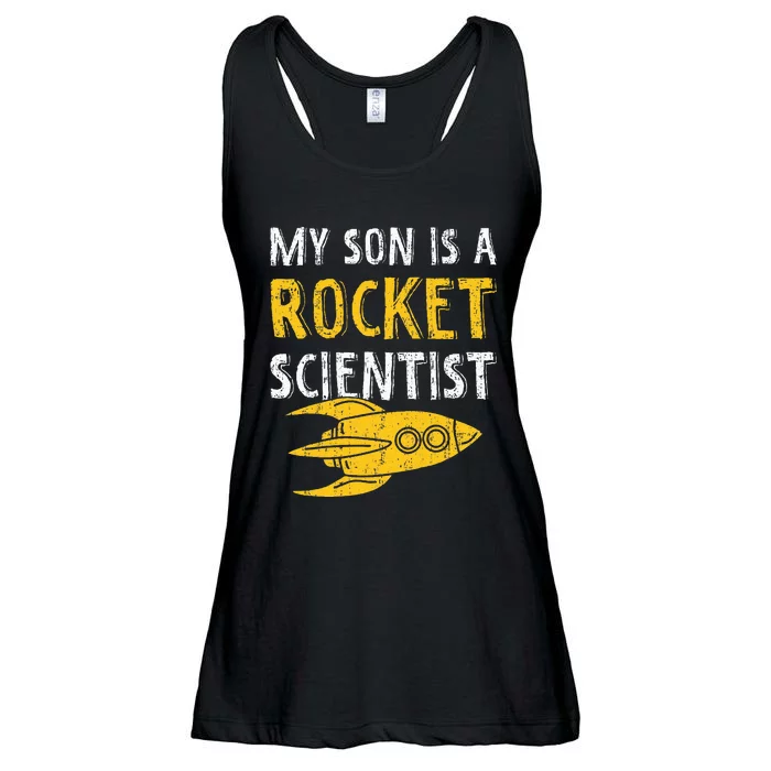 My Son Is A Rocket Scientist Rocket Aerospace Expert Ladies Essential Flowy Tank