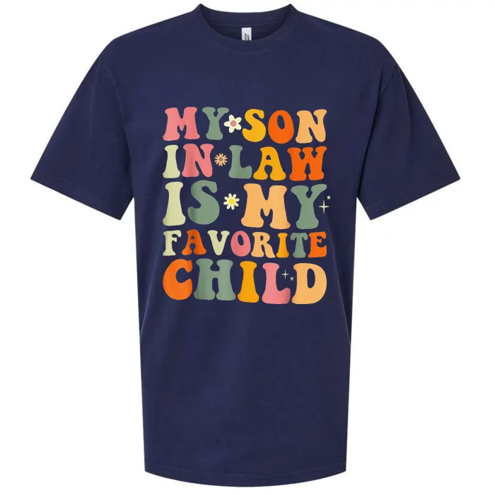 My Son In Law Is My Favorite Child Funny Family Matching Sueded Cloud Jersey T-Shirt