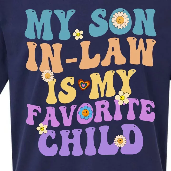 My Son In Law Is My Favorite Child Funny Family Humor Groovy Sueded Cloud Jersey T-Shirt