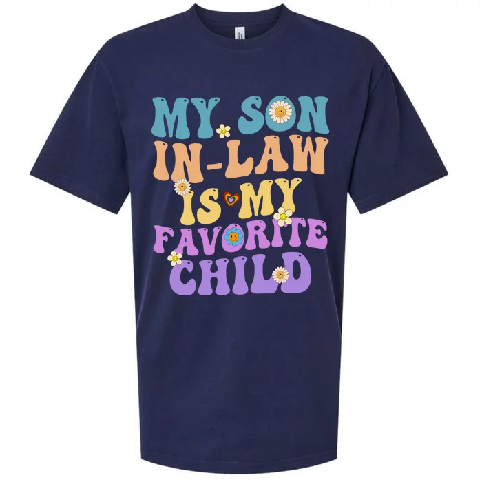 My Son In Law Is My Favorite Child Funny Family Humor Groovy Sueded Cloud Jersey T-Shirt