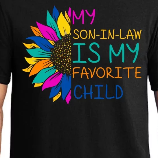 My Son In Law Is My Favorite Child Sunflower Cute Gift Pajama Set