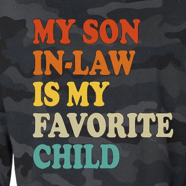 My Son In Law Is My Favorite Funny Family Cropped Pullover Crew