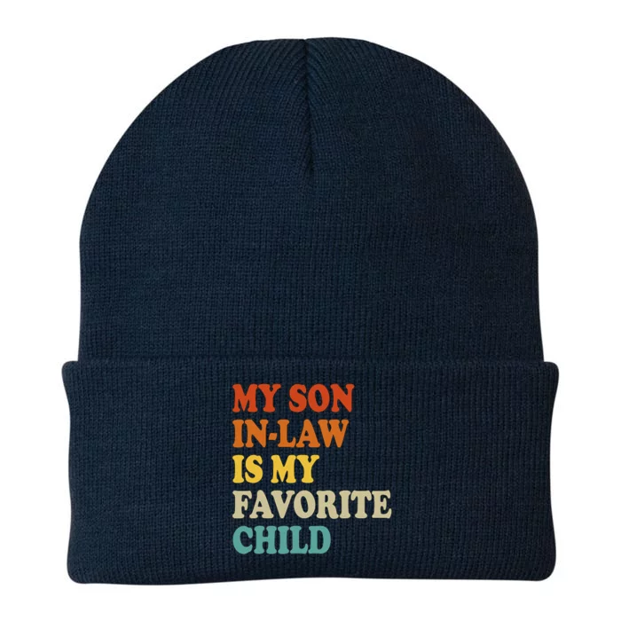 My Son In Law Is My Favorite Funny Family Knit Cap Winter Beanie