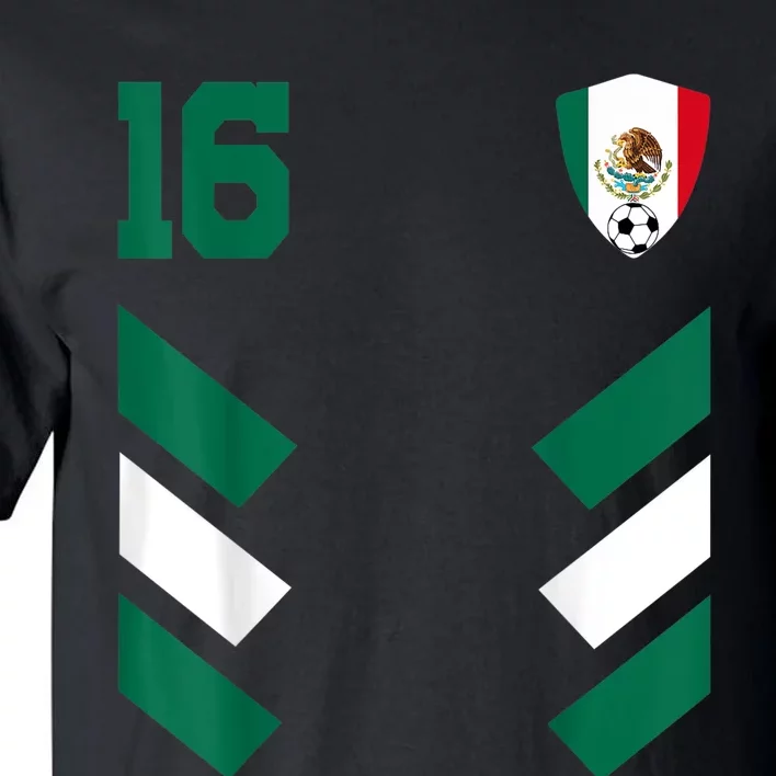 Mexico Soccer Jersey Mexican Football Shirt Flag Tall T-Shirt