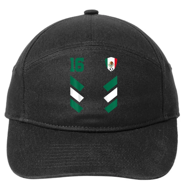 Mexico Soccer Jersey Mexican Football Shirt Flag 7-Panel Snapback Hat