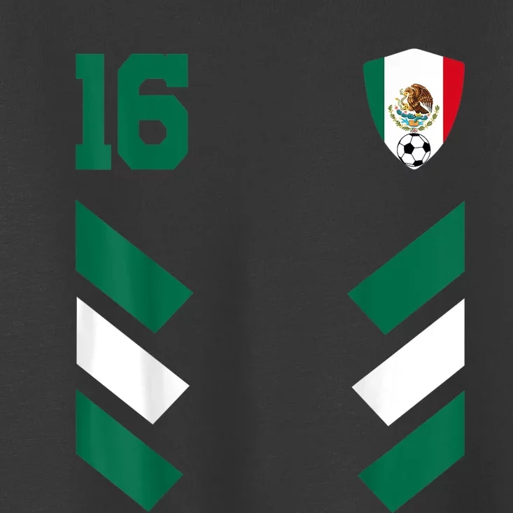 Mexico Soccer Jersey Mexican Football Shirt Flag Toddler T-Shirt