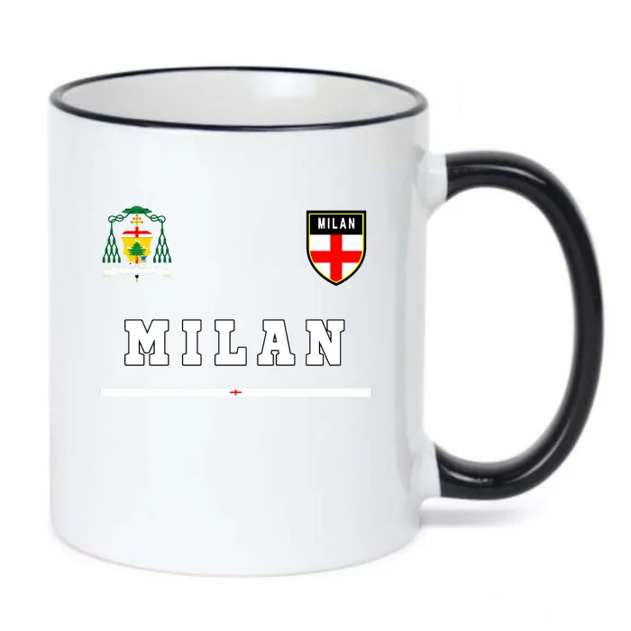 Milan Sportsoccer Jersey Flag Football Italy Black Color Changing Mug