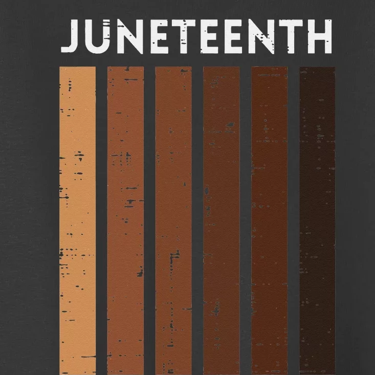 Melanin Shades Juneteenth June 19th 1865 Toddler T-Shirt