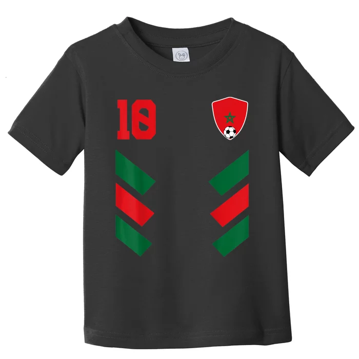 Morocco Soccer Jersey Moroccan Football Shirt Flag Toddler T-Shirt