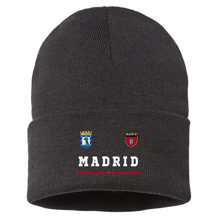 Madrid Sportssoccer Jersey Flag Football Sustainable Knit Beanie