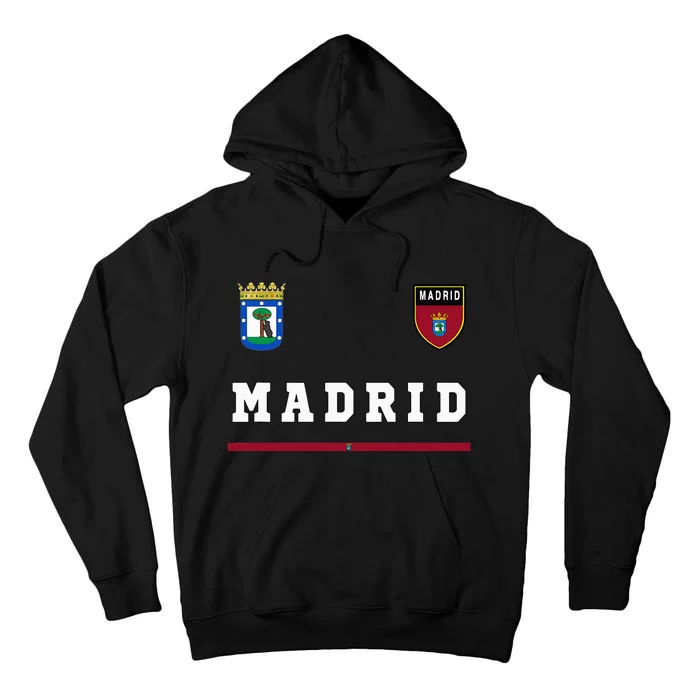 Madrid Sportssoccer Jersey Flag Football Tall Hoodie