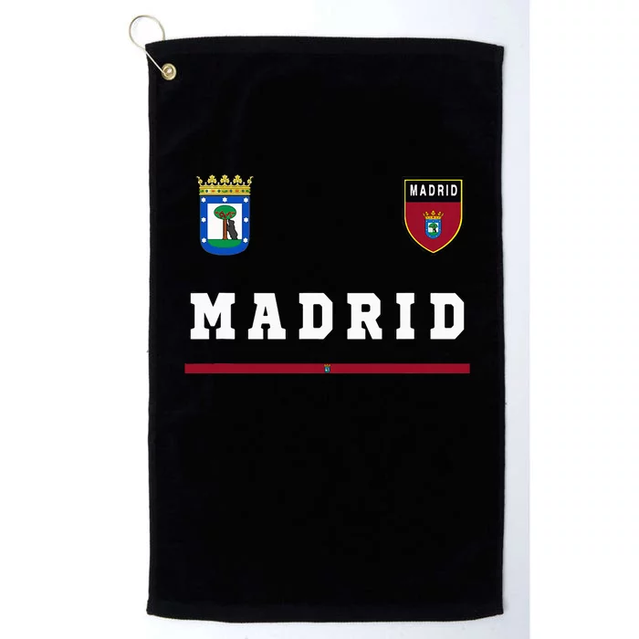 Madrid Sportssoccer Jersey Flag Football Platinum Collection Golf Towel