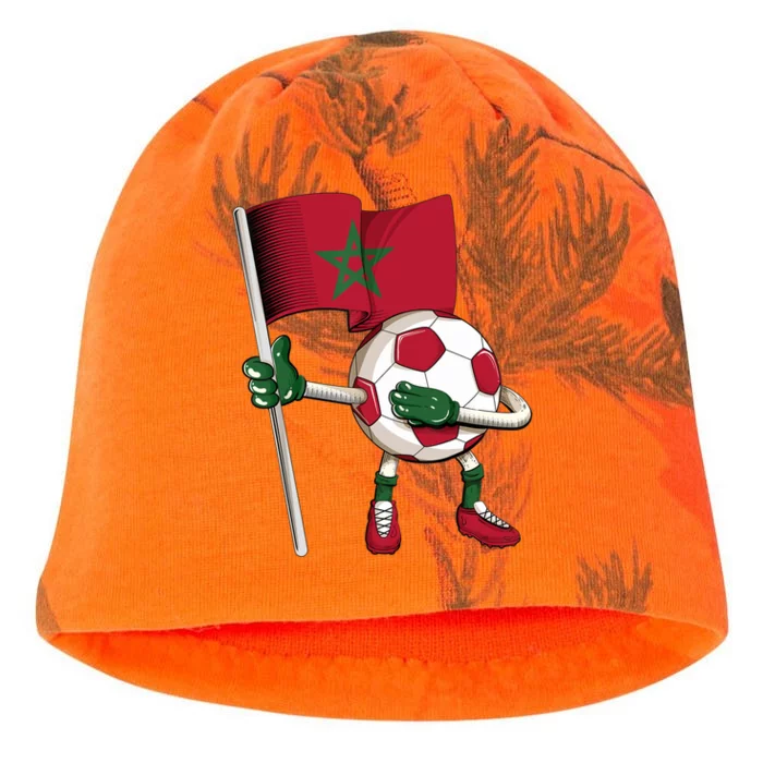 Morocco Soccer Jersey Moroccan Flag Football Dab Funny Kati - Camo Knit Beanie