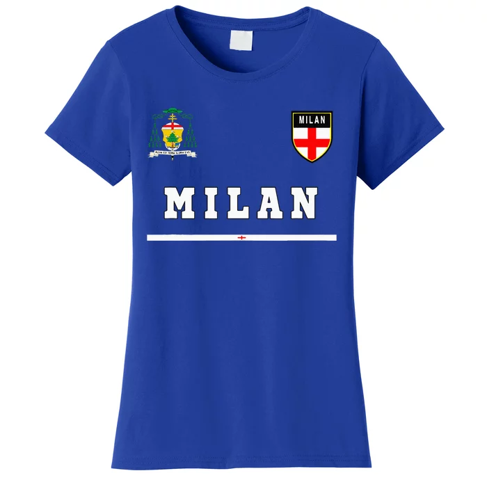 Milan Sportsoccer Jersey Flag Football Italy Women's T-Shirt