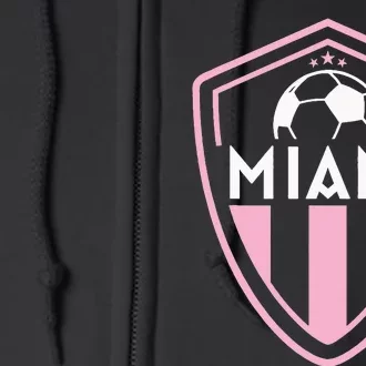 MIAMI Soccer Jersey Original Badge Full Zip Hoodie