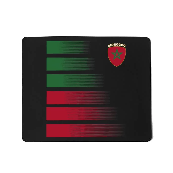 Moroccan Soccer Jersey Morocco Football Morocco Flag Mousepad