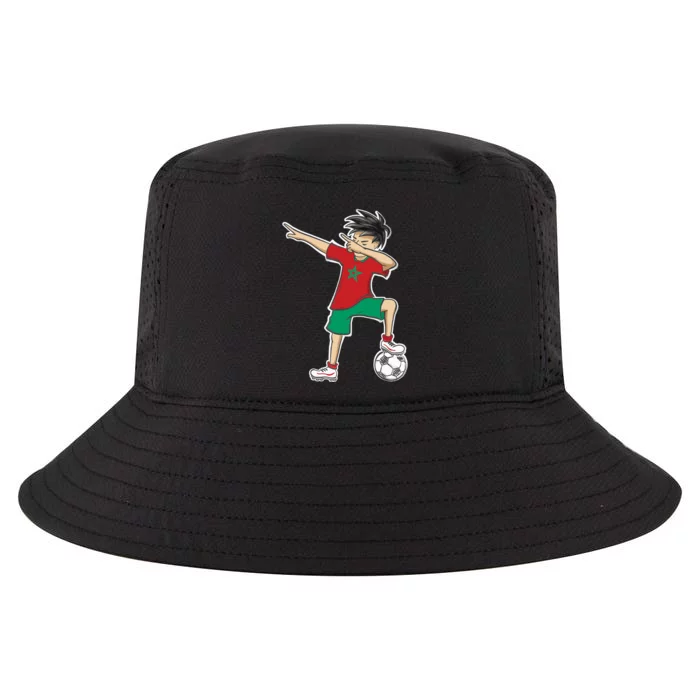 Morocco Soccer Jersey Dabbing Boy National Flag Cool Comfort Performance Bucket Hat