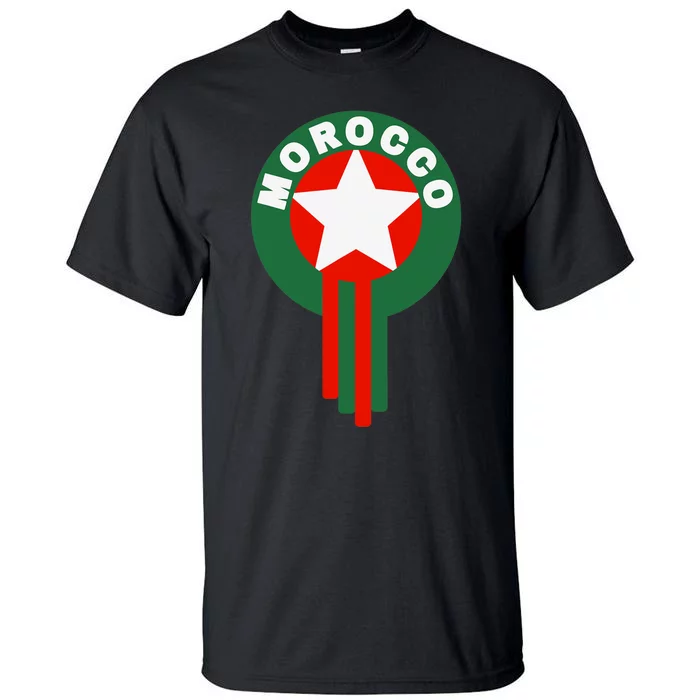 Morocco Soccer Jersey Gift Morocco Football Fans Tall T-Shirt