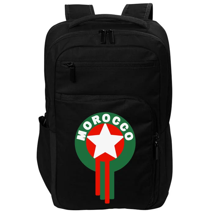 Morocco Soccer Jersey Gift Morocco Football Fans Impact Tech Backpack