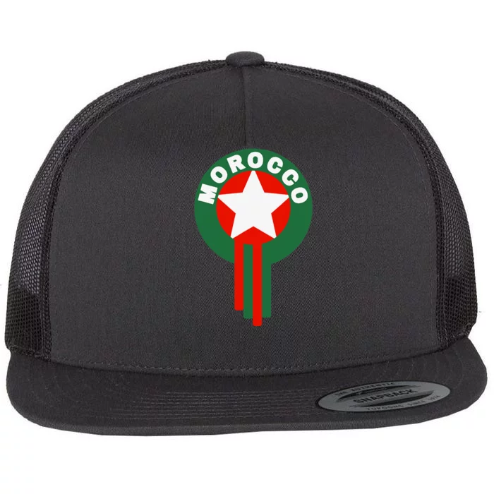 Morocco Soccer Jersey Gift Morocco Football Fans Flat Bill Trucker Hat