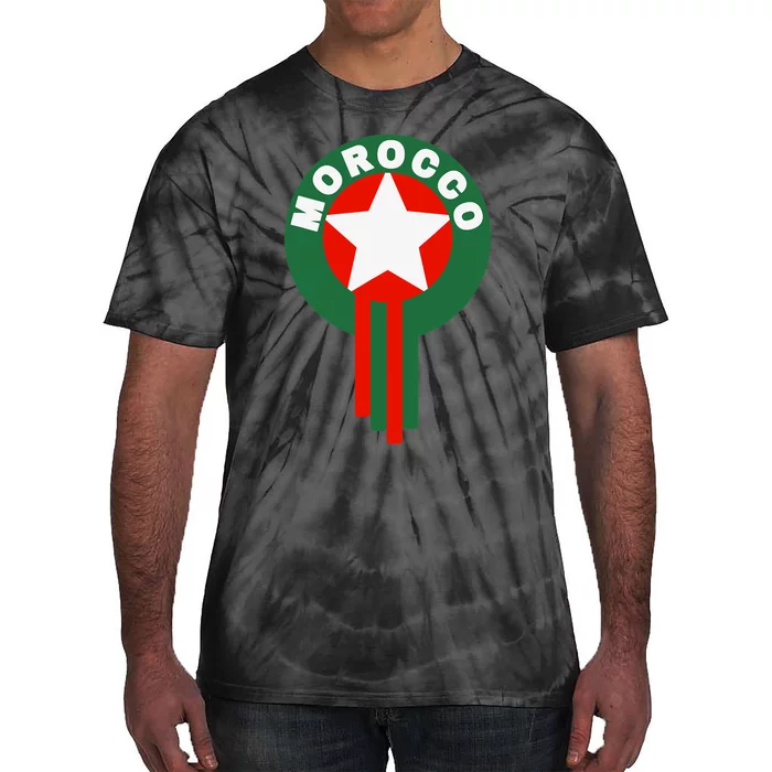 Morocco Soccer Jersey Gift Morocco Football Fans Tie-Dye T-Shirt