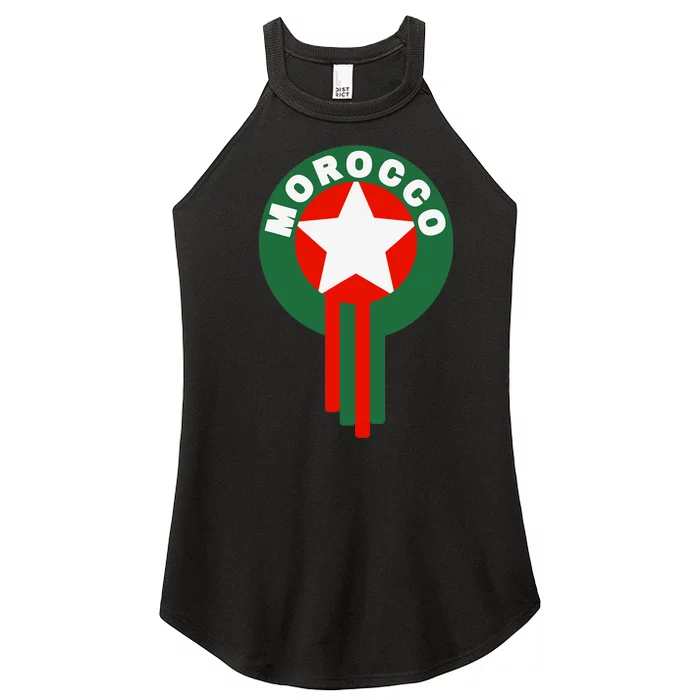 Morocco Soccer Jersey Gift Morocco Football Fans Women’s Perfect Tri Rocker Tank