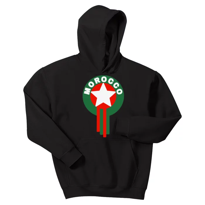 Morocco Soccer Jersey Gift Morocco Football Fans Kids Hoodie